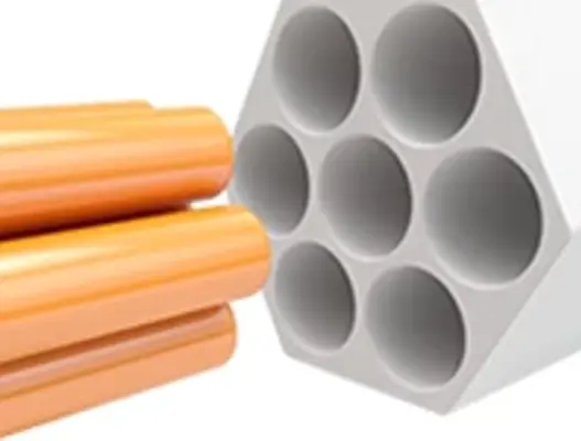 White and orange cells 