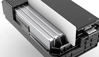 Large silver battery